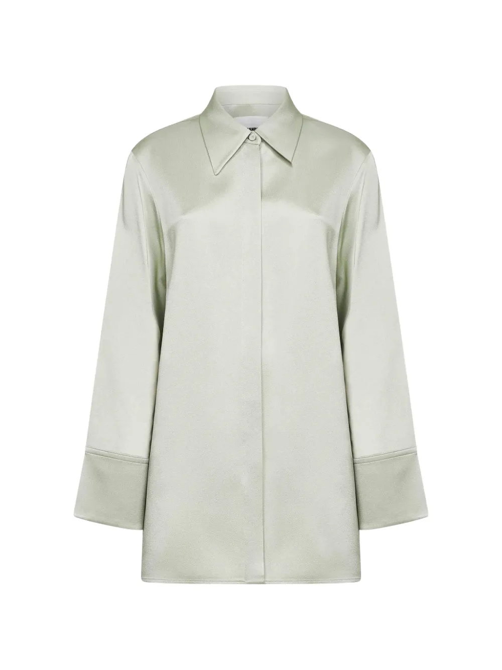 Jil Sander wide-cuff shirt - Verde