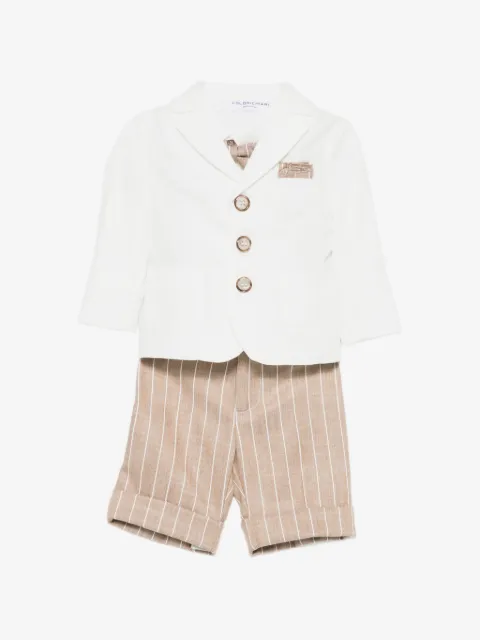 Colorichiari buttoned shorts set