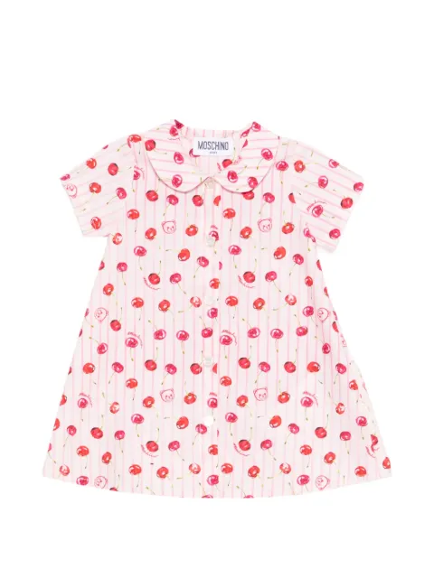 Moschino Kids peter pan-collar printed dress