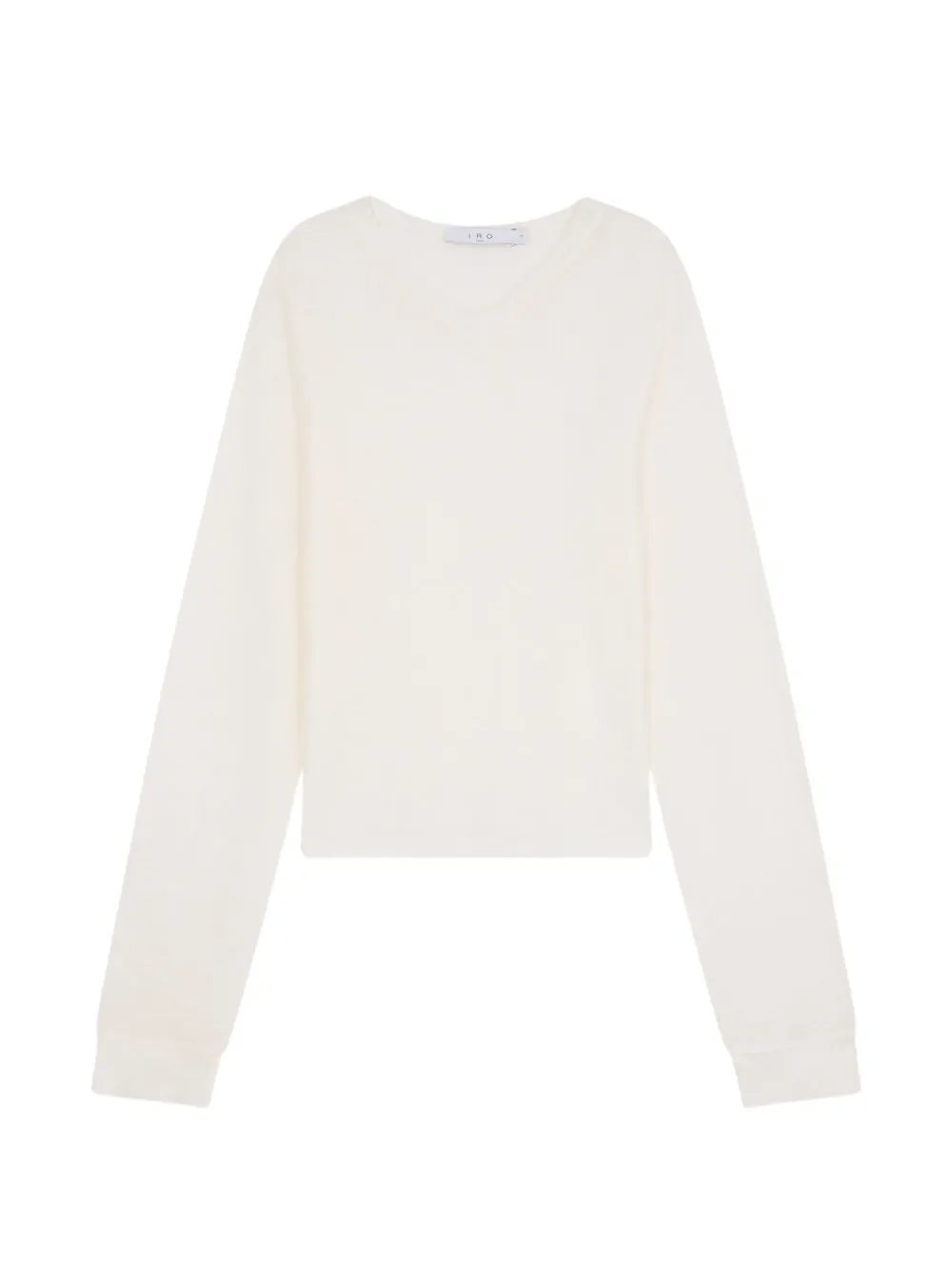 IRO Selhy V-neck long-sleeve top - Bianco