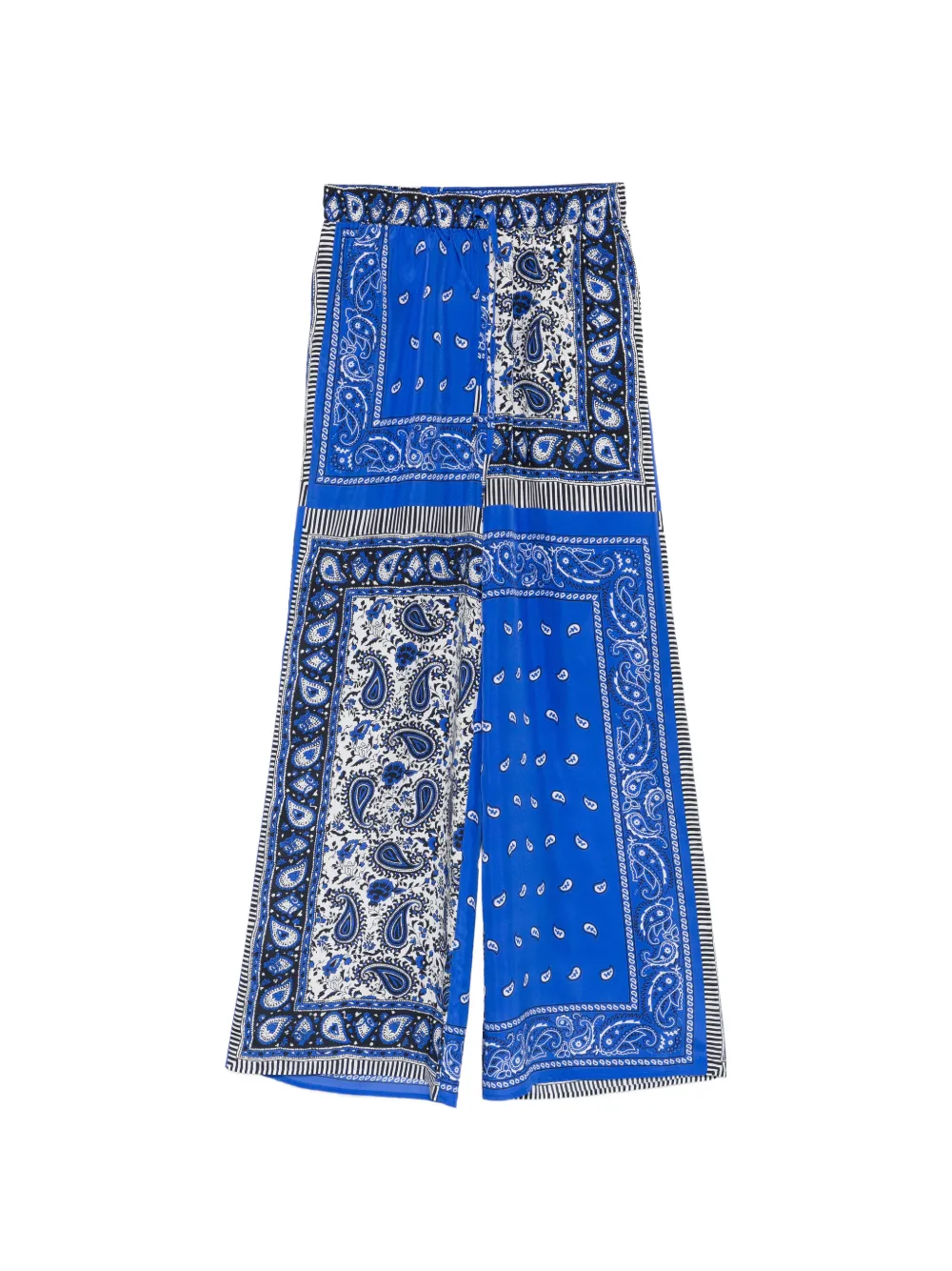 P.A.R.O.S.H. Shieled paisley print palazzo pants - Blau
