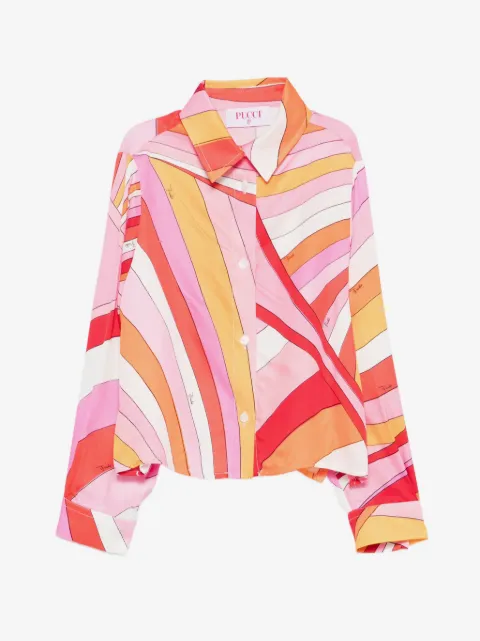 PUCCI Junior striped buttoned shirt