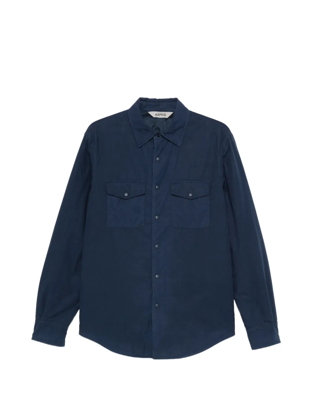 ASPESI Mod. 13 Hemdjacke mit Brusttasche - Blau