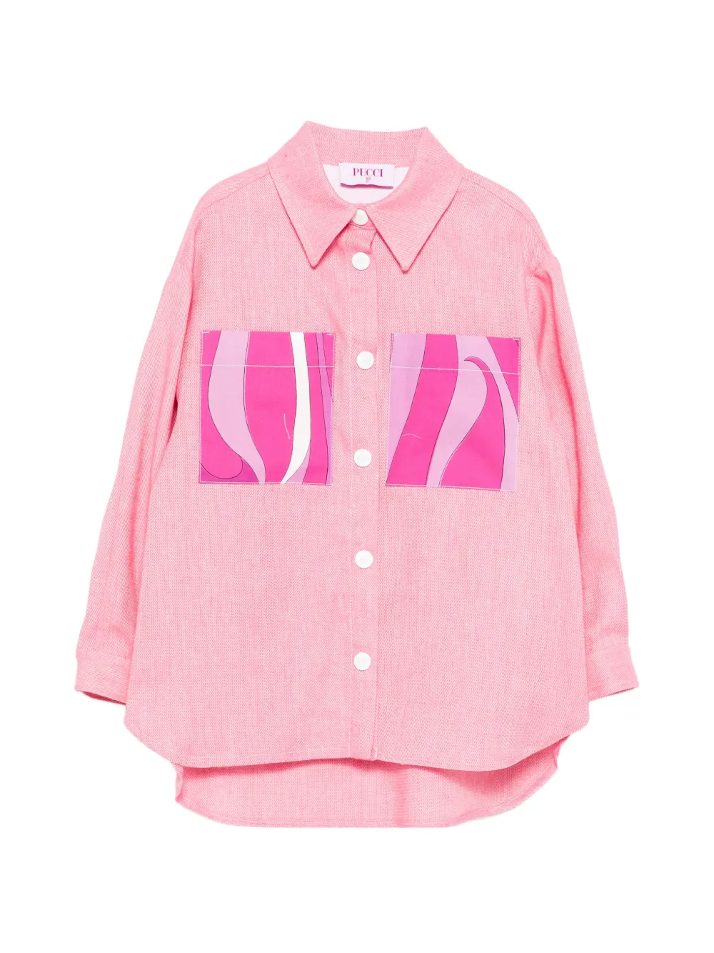 PUCCI Junior chest-pocket jacket - Pink