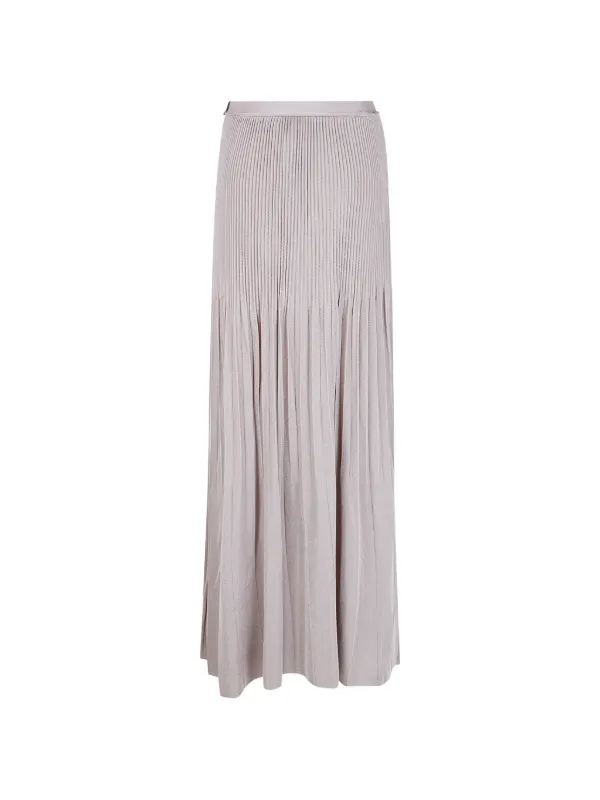 Giorgio Armani Pleated Skirt in Neutrals