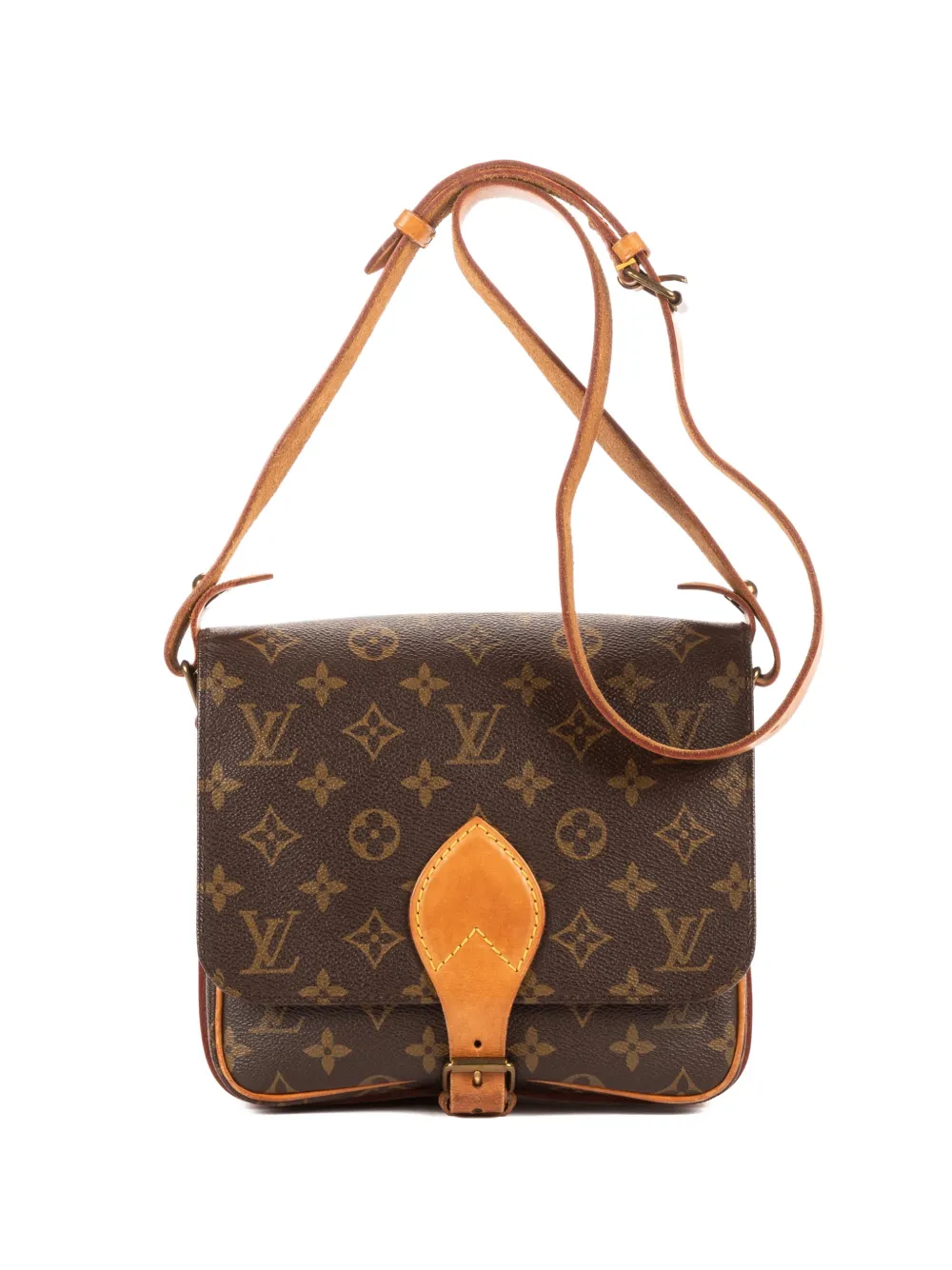 Louis Vuitton Pre-Owned MM Cartouchiere monogram cross body bag - Marrone