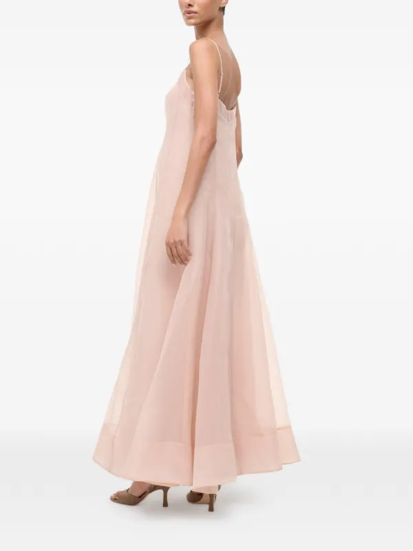 staud pink maxi dress Joy Gown