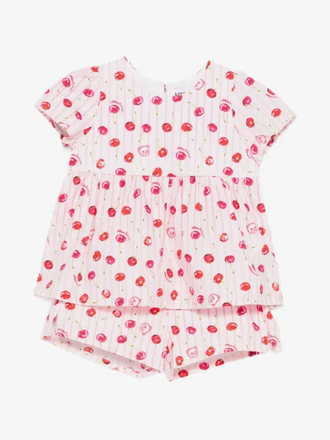 Moschino Kids striped-pattern shorts set