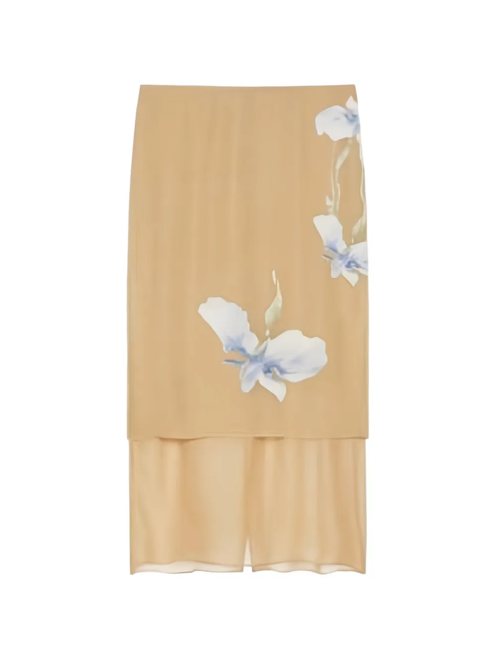 Givenchy Iris layered midi skirt - Toni neutri