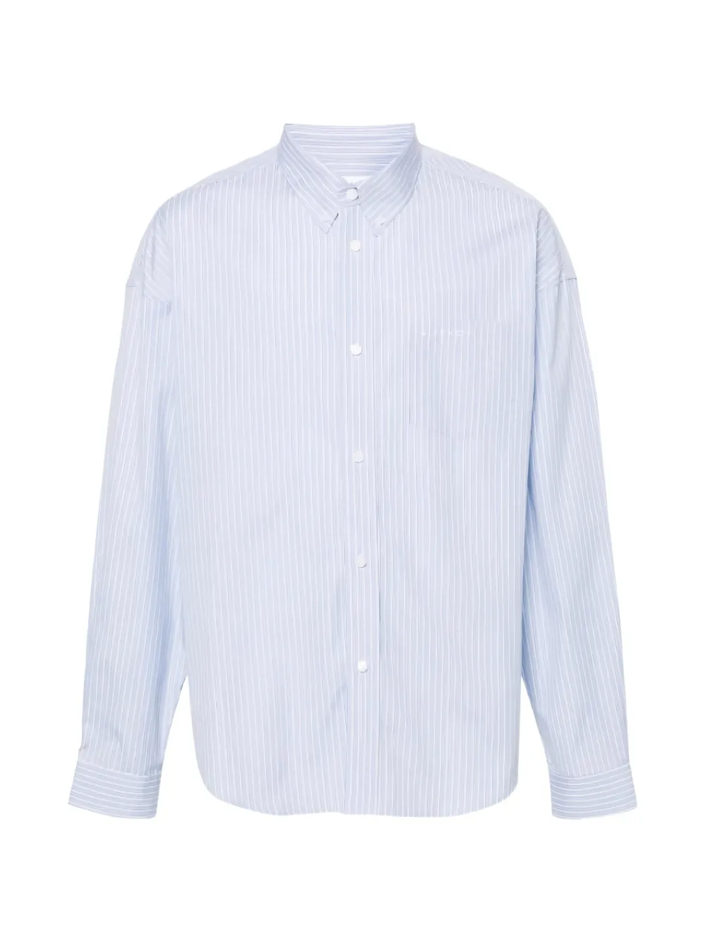 Givenchy vertical-stripe long-sleeve shirt - Blau