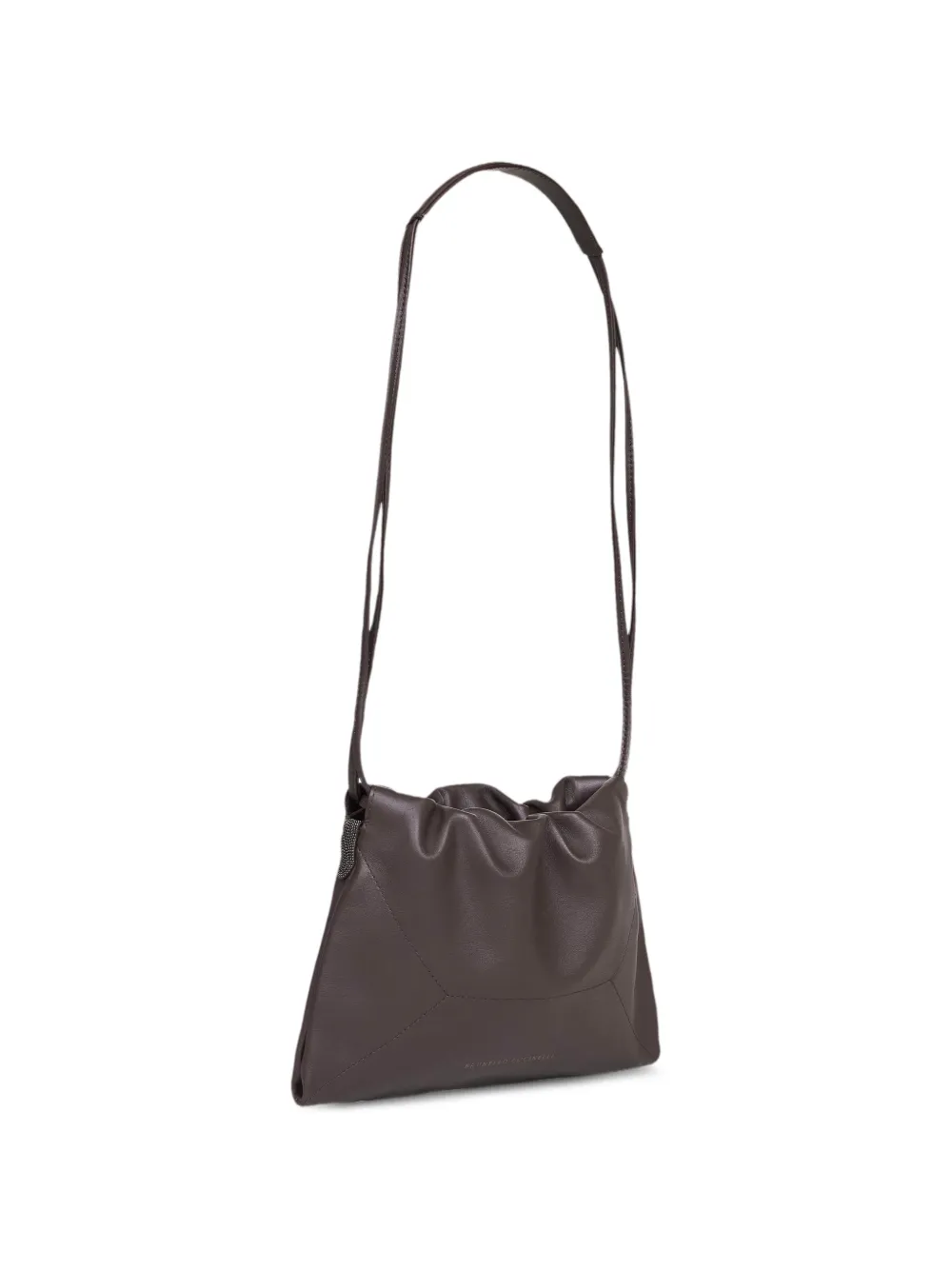 Brunello Cucinelli Leren schoudertas Bruin