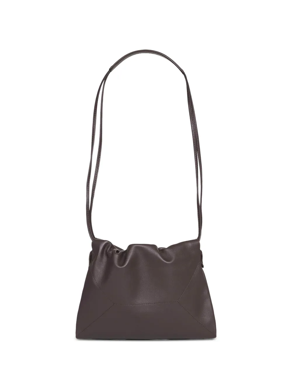 Brunello Cucinelli Leren schoudertas Bruin