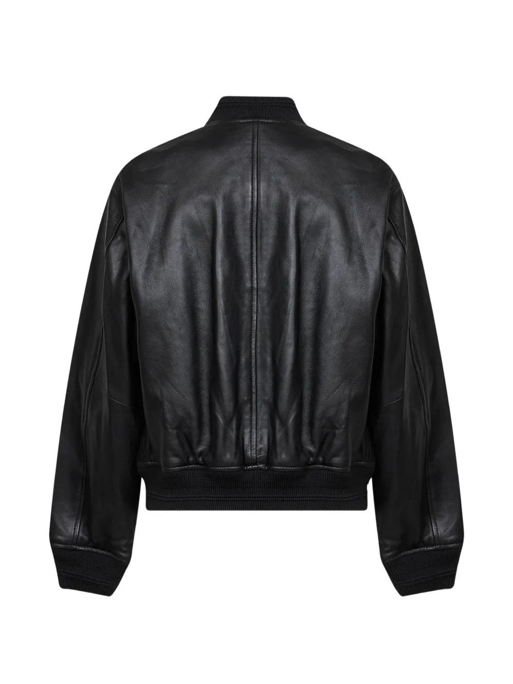  Diesel Zip-up Leather Jacket - Black 