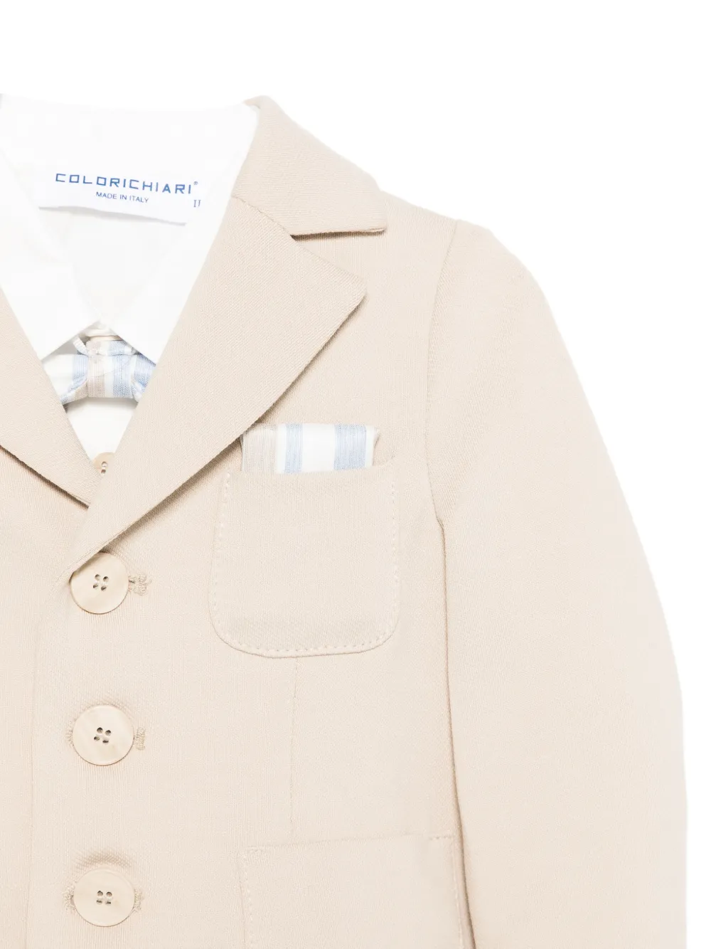 Colorichiari Gestreepte shorts set Beige