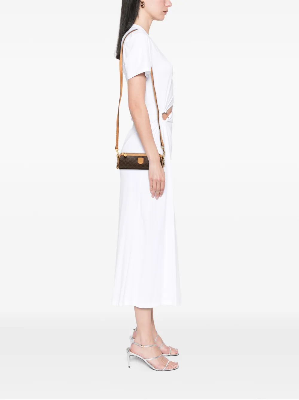 Celine Pre-Owned 2000-2026 Macadam Coated Canvas Crossbody Bag