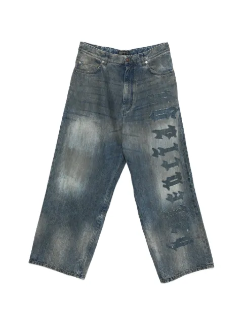 Balenciaga jean ample à effet délavé