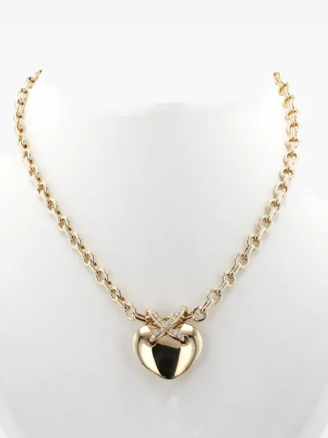 Chaumet 1990s Lien diamond heart necklace