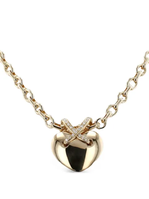 Chaumet 1990s Lien diamond heart necklace