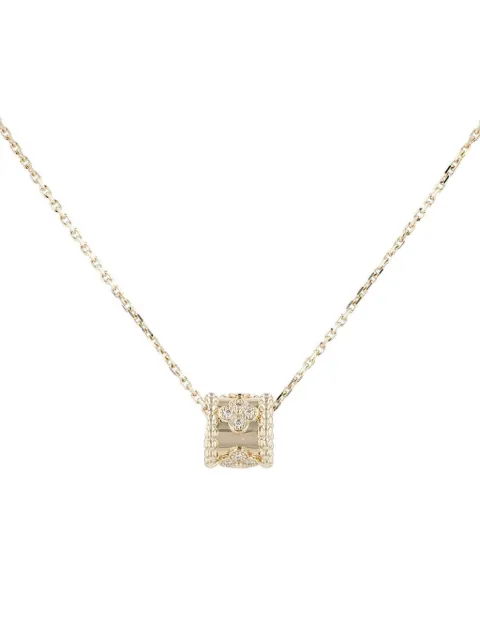 Van Cleef & Arpels Pre-Owned 2020s Perlée Trèfles diamondsnecklace 