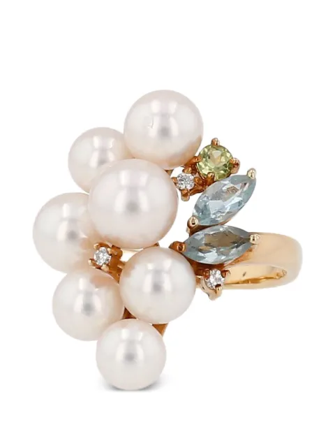 TASAKI 2000s multi-stone ring