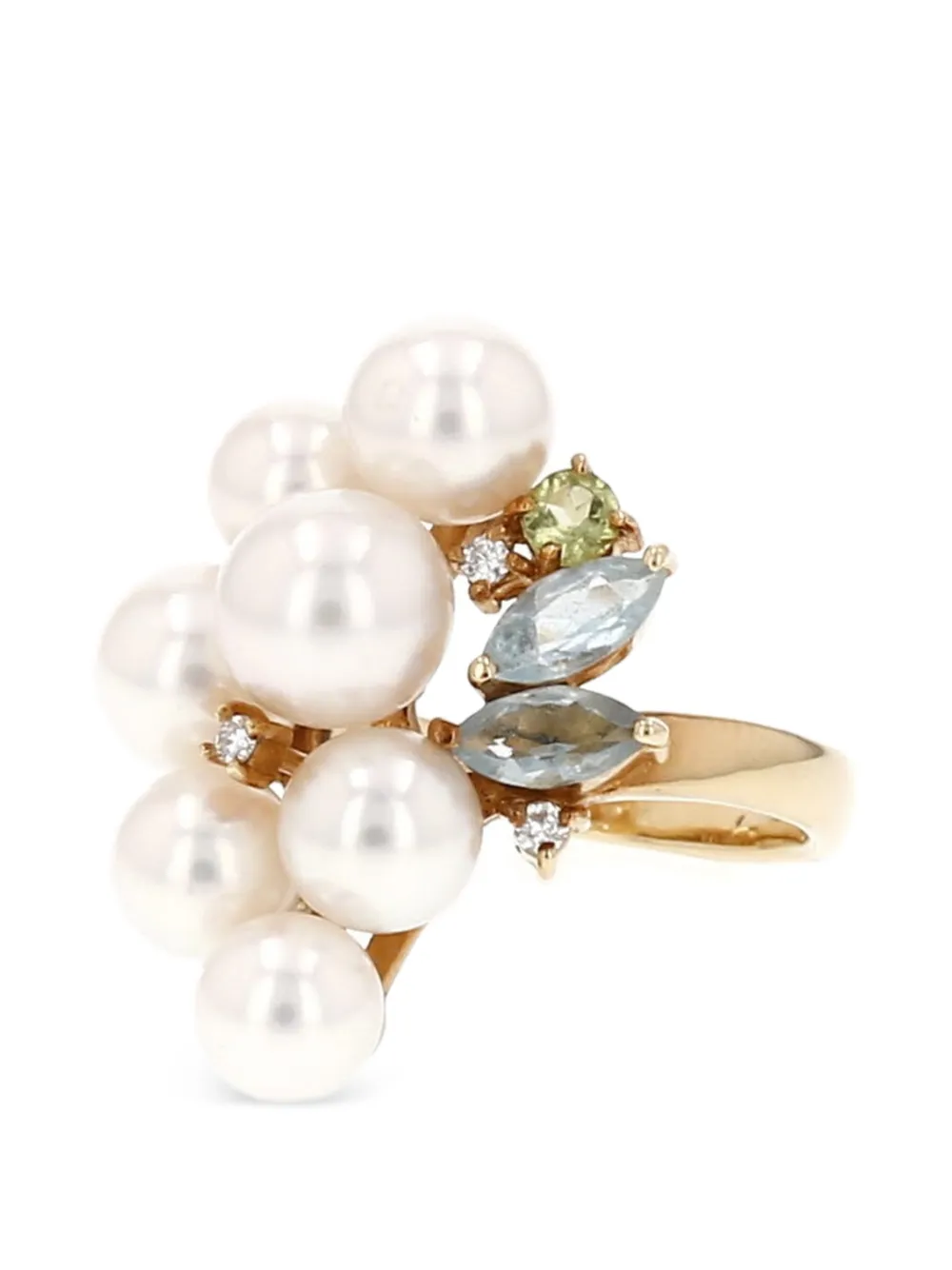  Tasaki 2000s Multi-stone Ring - Gold 