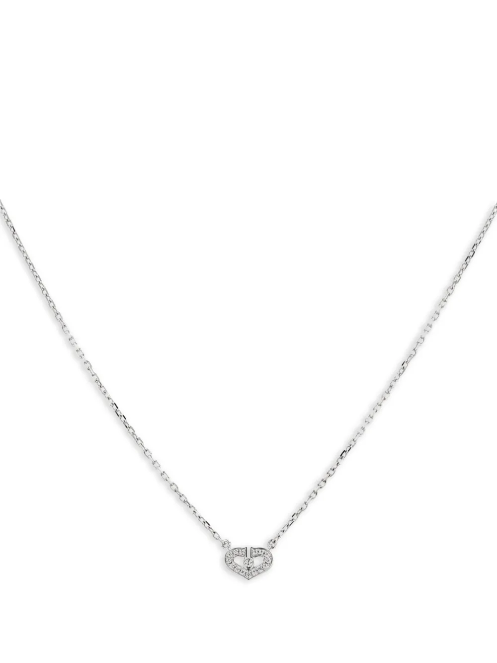 Cartier 2010s small Coeur et Symbole diamond necklace - Argento