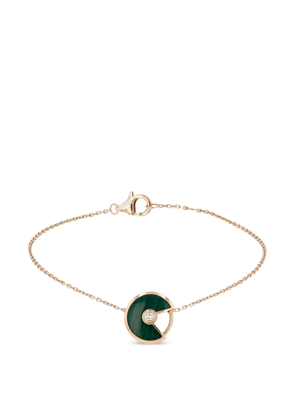 Cartier 2010s Amulette diamond and malachite bracelet - Rosa