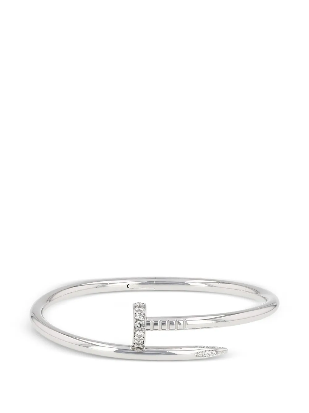 Cartier 2010s Juste un clou diamond nail bracelet - Argento
