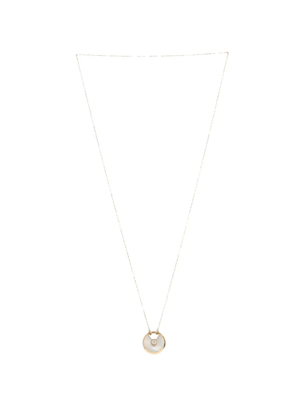 Cartier 2017 Amulette diamond mother of pearl necklace - Gold