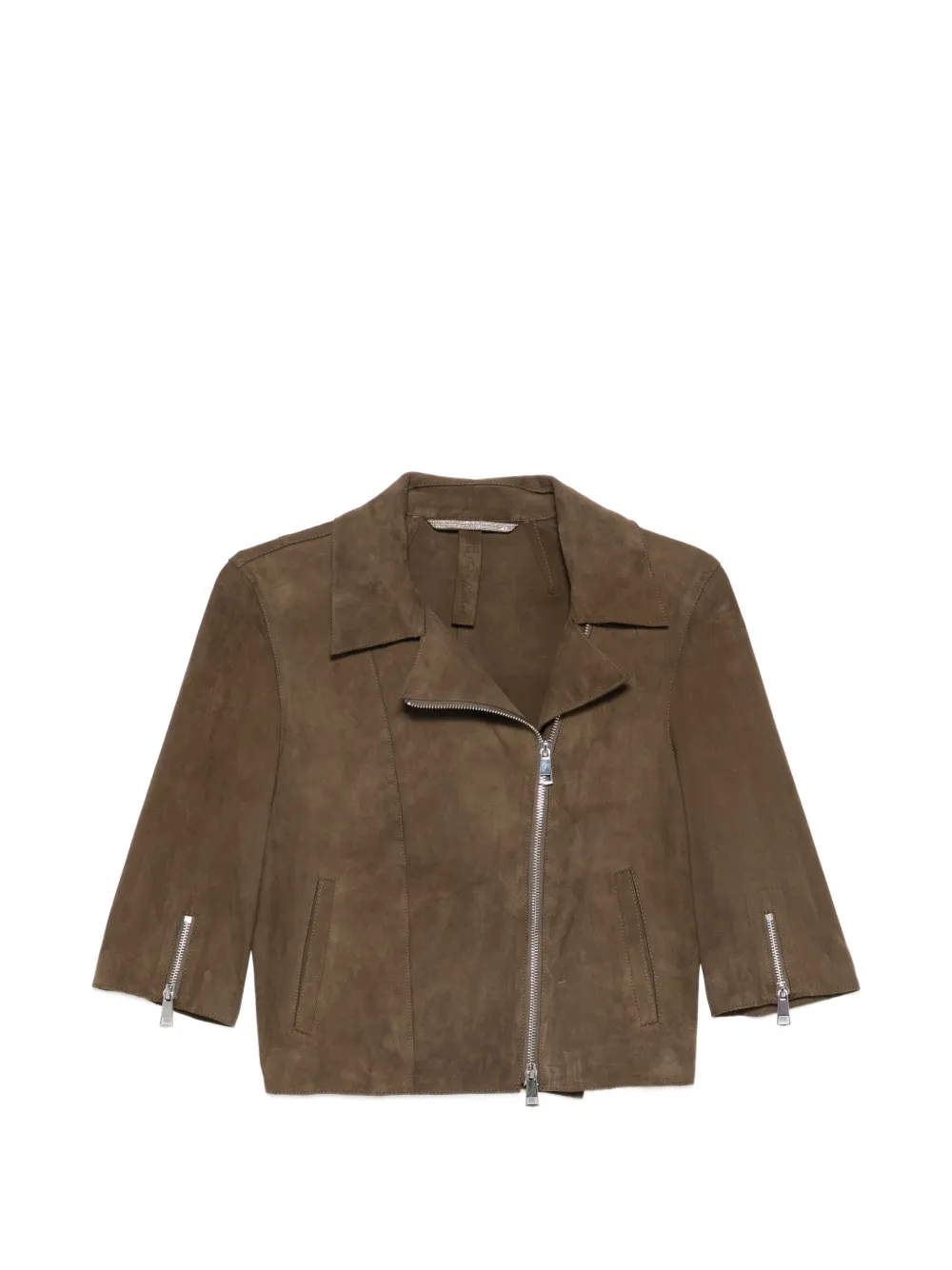 THE JACK LEATHERS Giacca biker Mimi - Verde