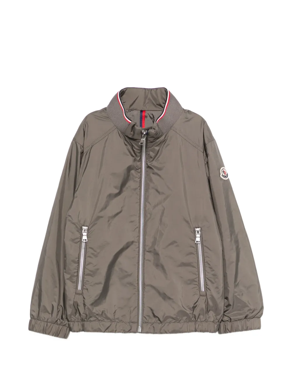 Moncler Enfant Hilmi bomberjack met rits Grijs