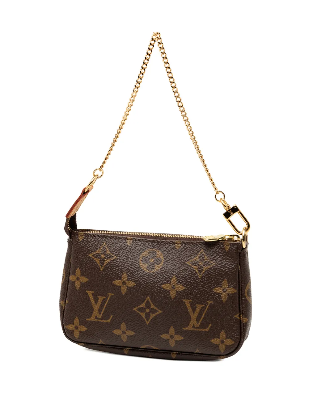  Louis Vuitton Pre-owned 2014 Monogram Mini Pochette Accessoires Handbag - Brown 