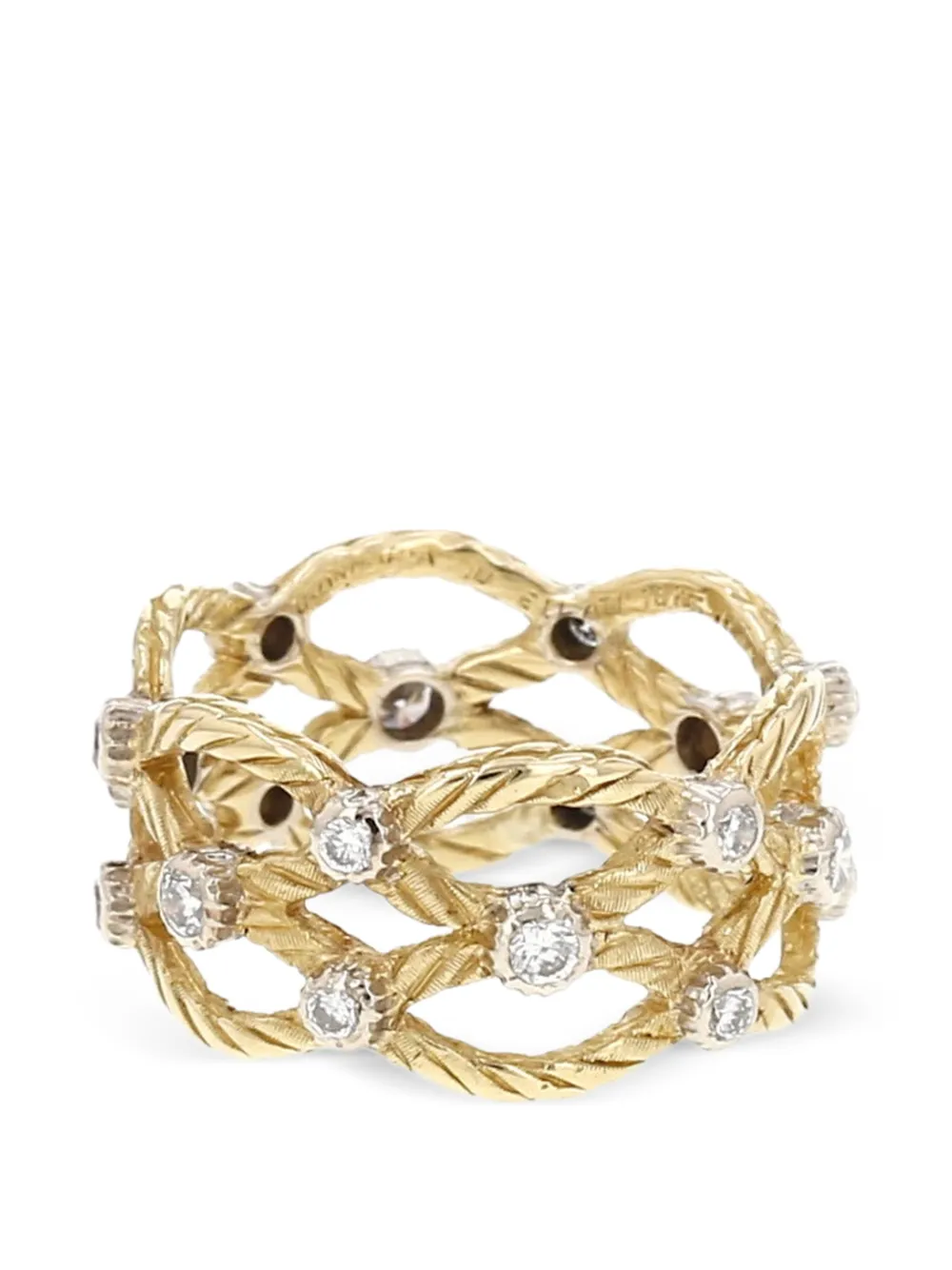  Buccellati 1980s Diamond Ring - Gold 