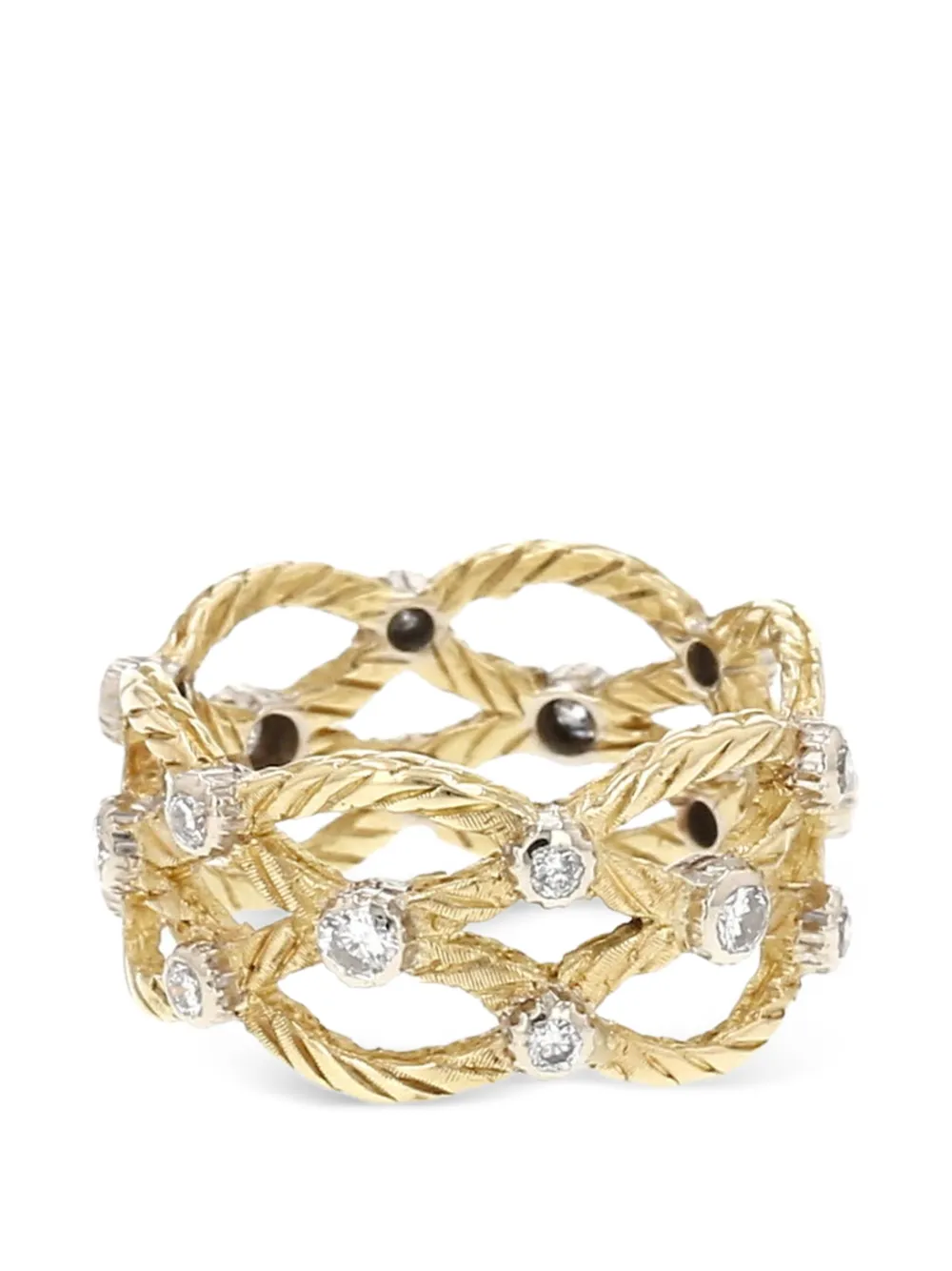  Buccellati 1980s Diamond Ring - Gold 