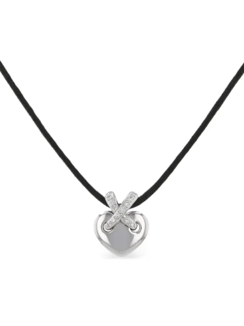 Chaumet 1990s  Lien diamond heart pendant
