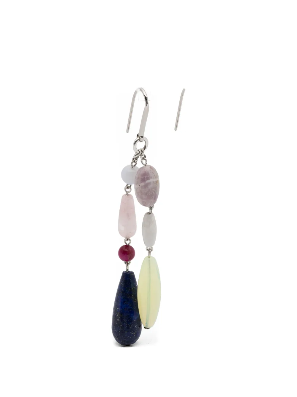 ISABEL MARANT Mahi beaded drop earrings - Silver