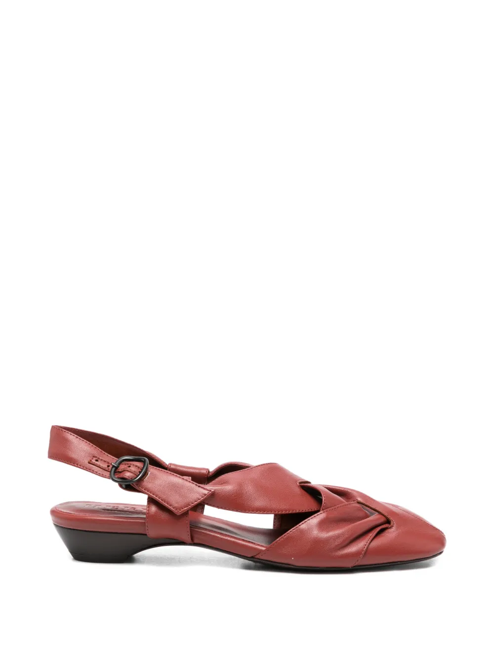 Hereu woven strap heeled pumps - Rosso