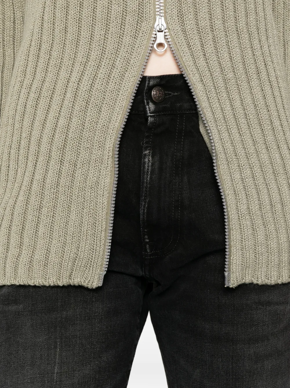 R13 Boyfriend jeans met vijf zakken Zwart