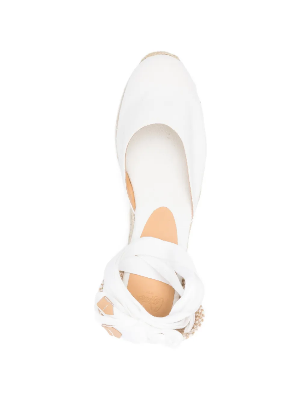 Castañer Carina espadrilles met gestrikte enkels Wit