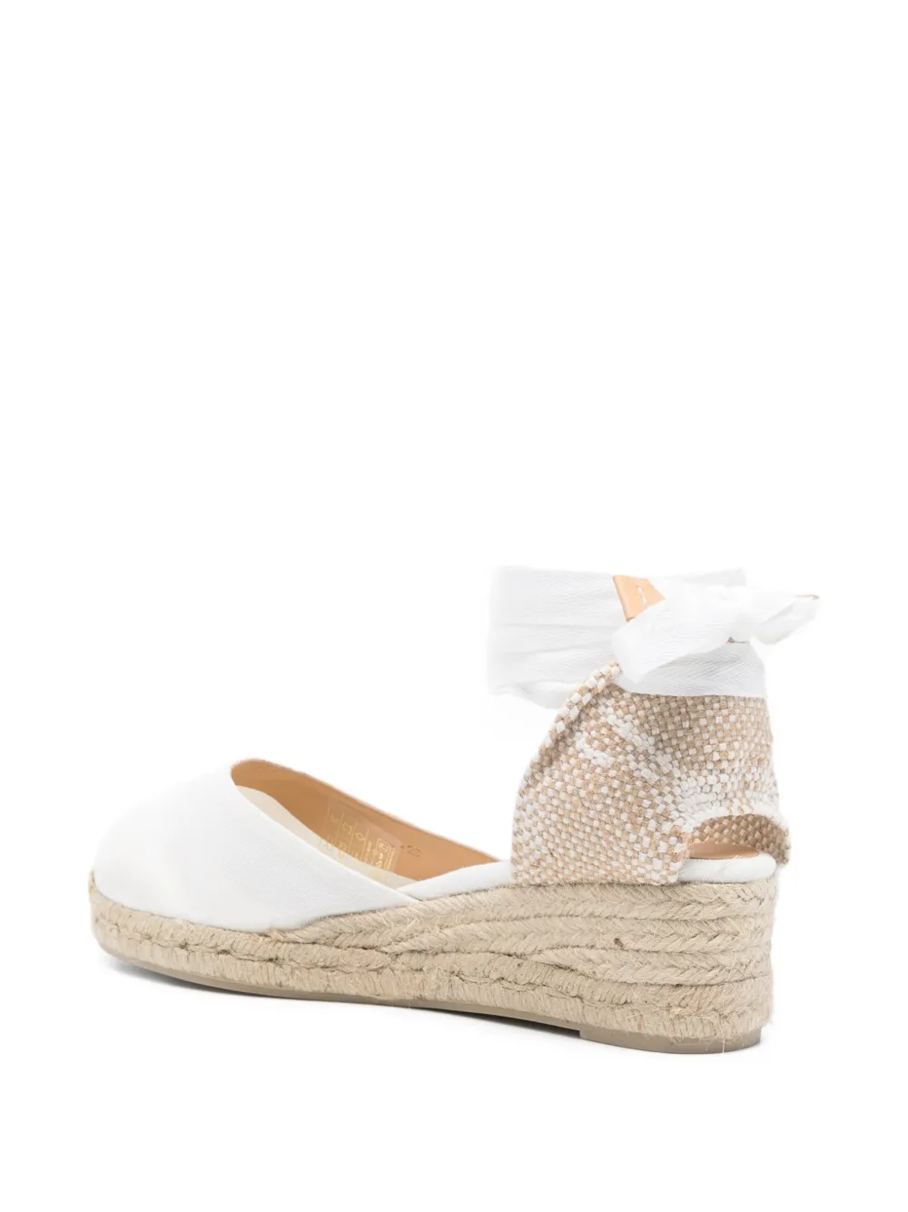 Castañer Carina espadrilles met gestrikte enkels Wit