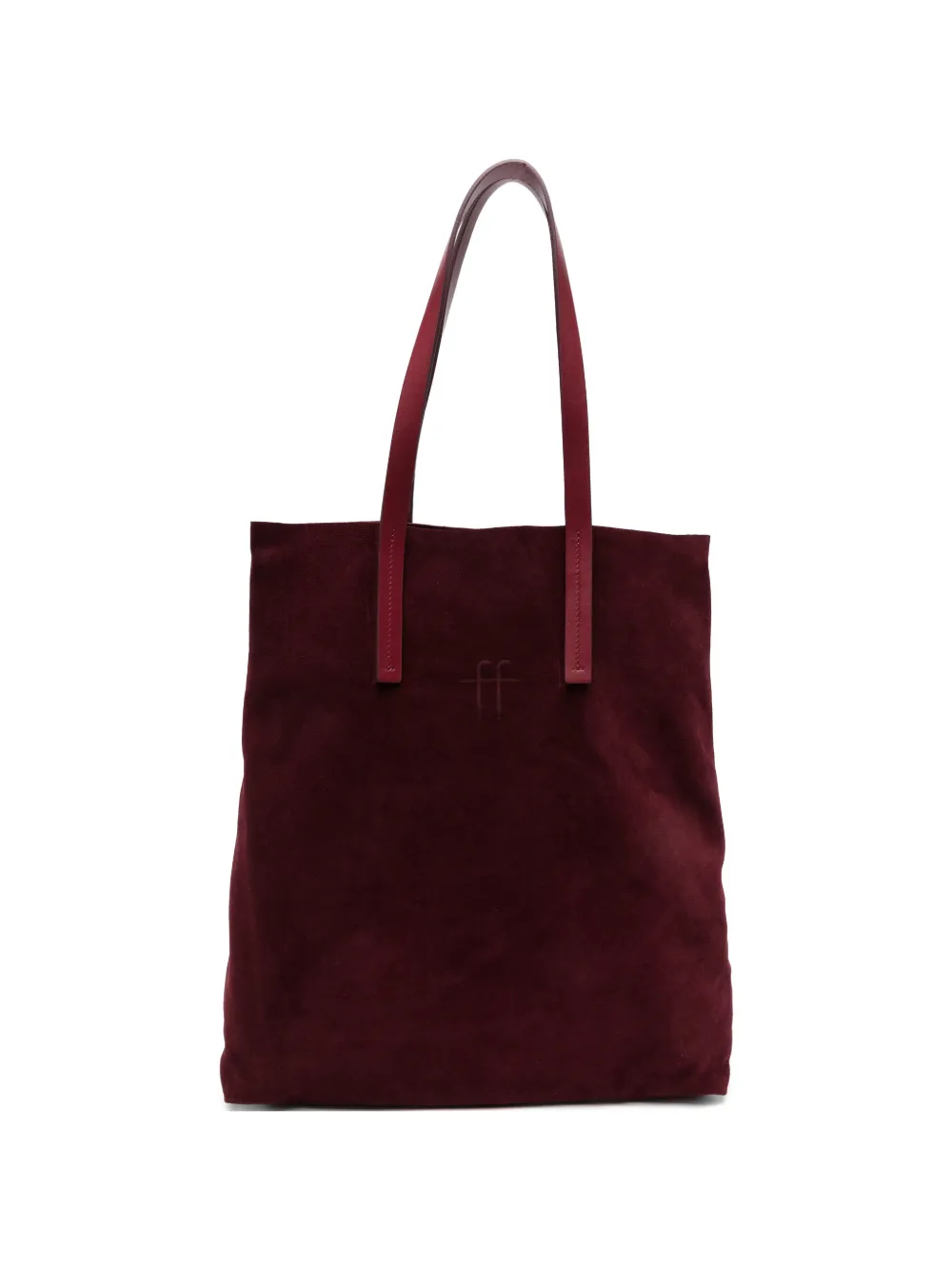 Forte Forte Borsa a spalla con motivo FF - Rosso