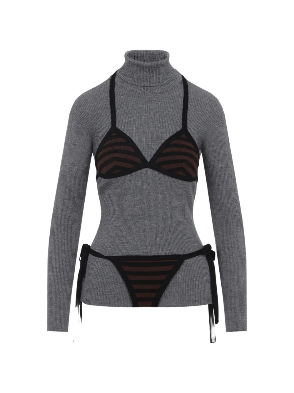 Moschino long-sleeves top - Grau