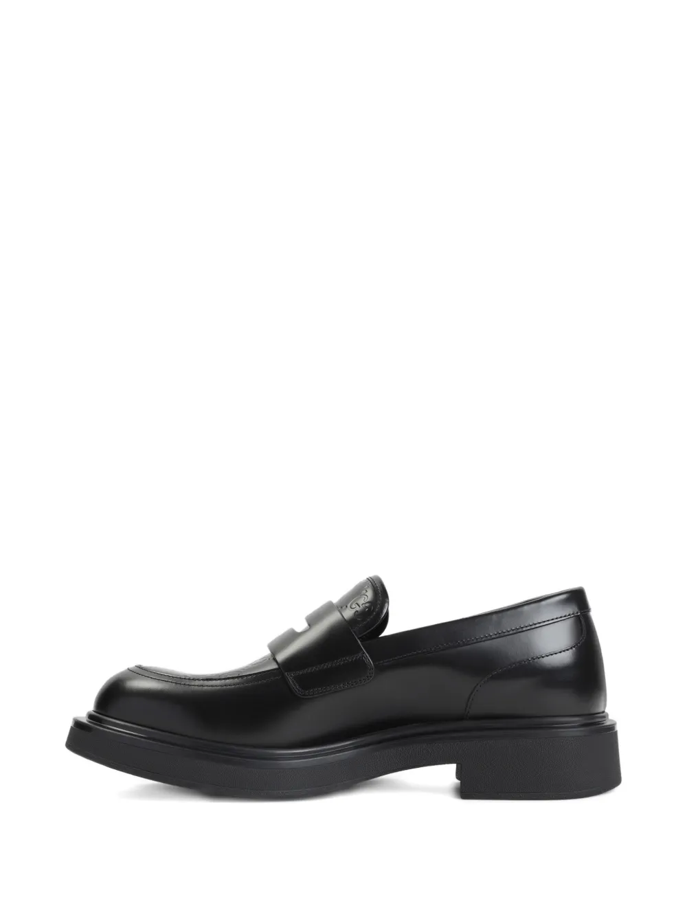 Gucci Loafers met monogram-patroon Zwart