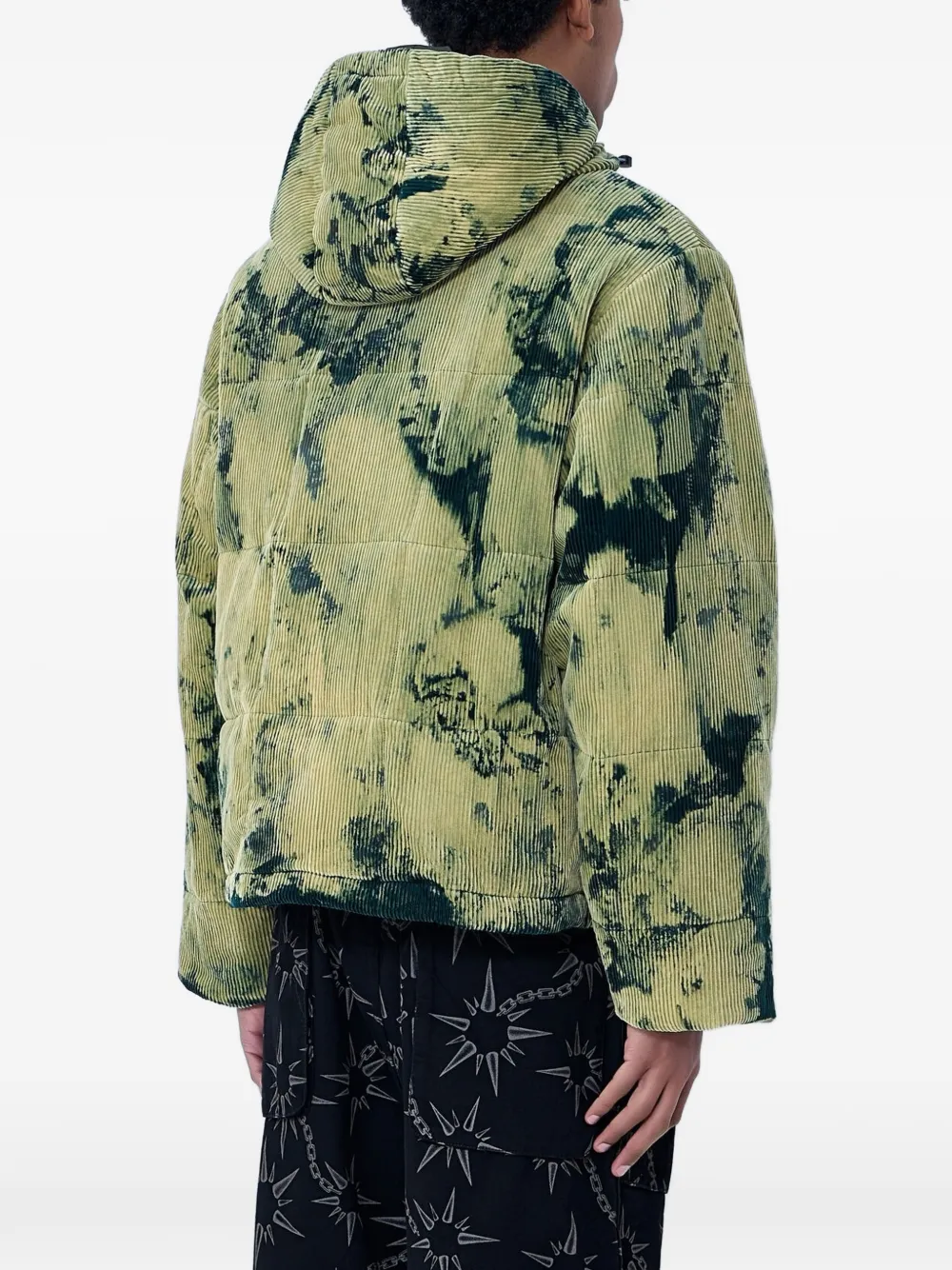  Brain Dead Corduroy Hooded Jacket - Green 