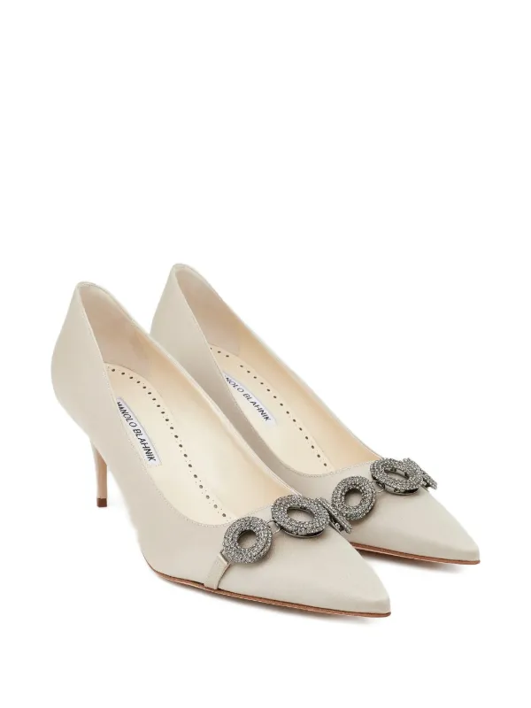 Manolo Blahnik Isteralo デコラティブ パンプス | ニュートラル