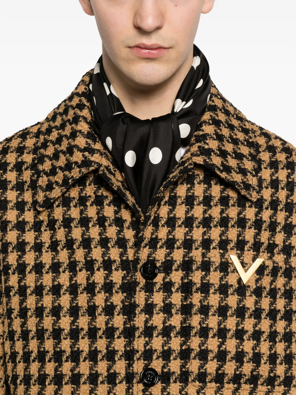 Valentino Garavani Jas met patroon Beige