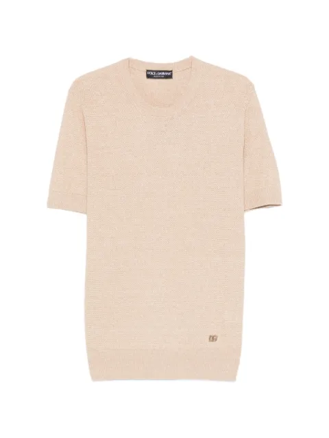 Dolce & Gabbana playera manga corta con logo bordado