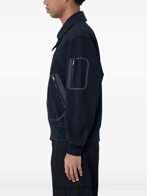 Massimo Osti Studio zip-up Bomber Jacket | Black | FARFETCH AO