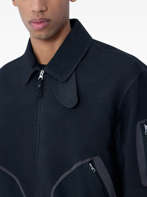 Massimo Osti Studio zip-up Bomber Jacket | Black | FARFETCH AO