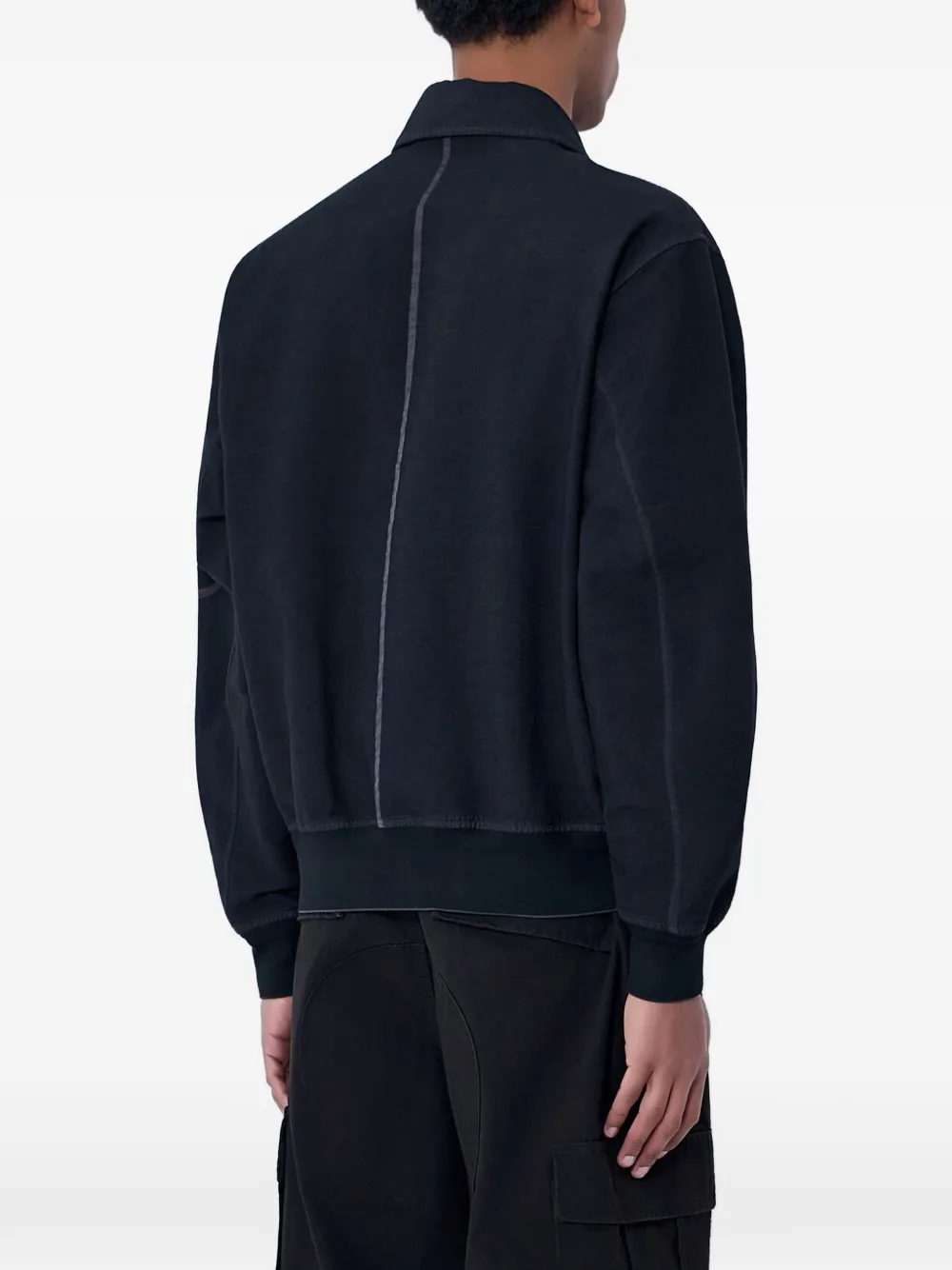  Moos Studio Zip-up Bomber Jacket - Black 